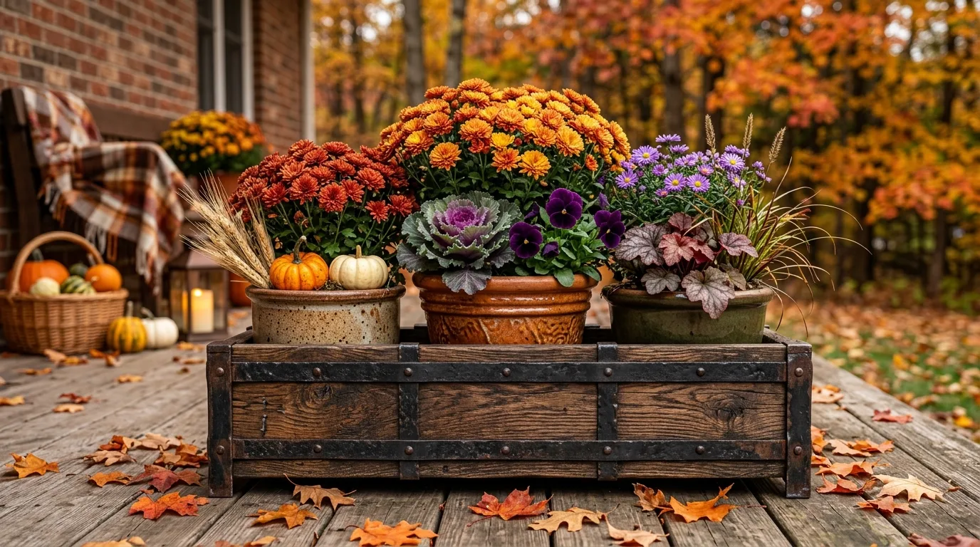 11 Fall Outdoor Planter Ideas for Seasonal Charm